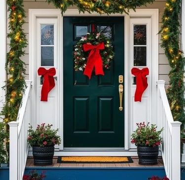 Christmas Porch Setup