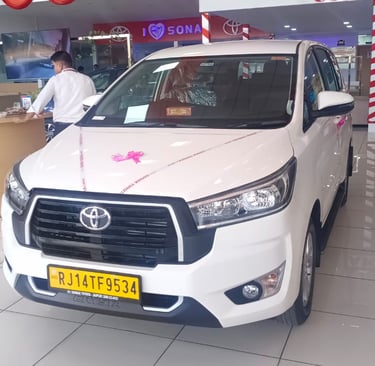a white toyota fortune fortune 4x4
