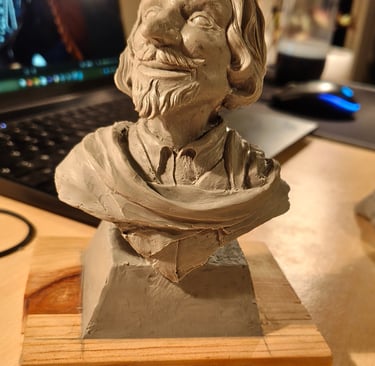 Modelage visage cirano de bergerac Thiriat Aubin