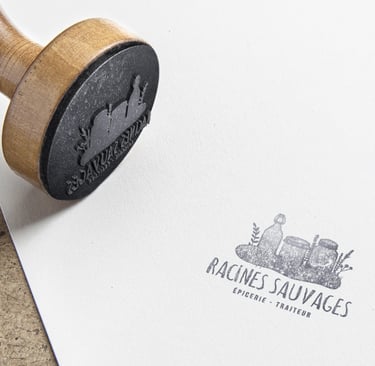 Mockup - Identité Racines sauvage - épicerie traiteur -par Soleado studio