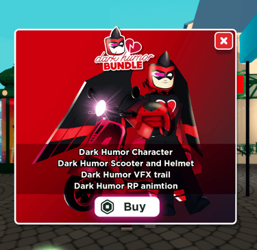 Miraculous Ladybug Roblox in-game popup