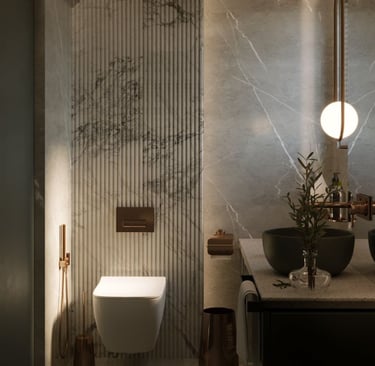 "dekoratyvinė frezuota sienelė iš kvarco akmens"