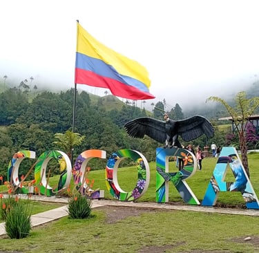 scritta della Valle del Cocora