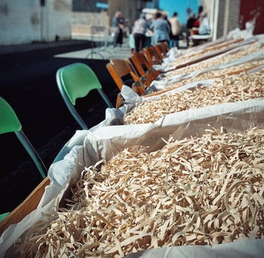 tradizioni di san giuseppe a monteparano con la tipica massa stesa ad asciugare al sole