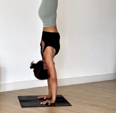 Yoga handstand
