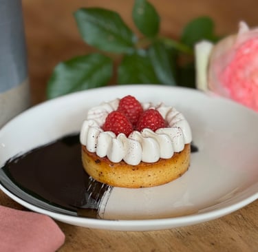 Tarte hibiscus framboise