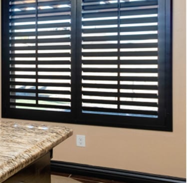 dark color shutters