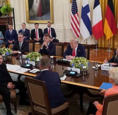 Macron and Merz Confront Trump at White House: Ceasefire Key to Ukraine-Russia Peace Talks