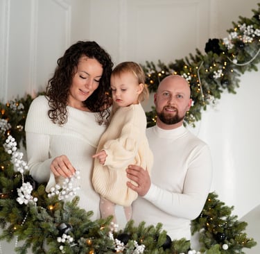 Kalėdinė fotosesija studijoje