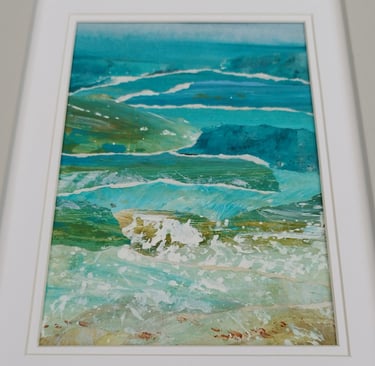 Sea Swell, 26 x 21 cm, collage using acrylic on paper, £60