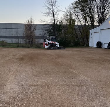 grading of a commercial pad