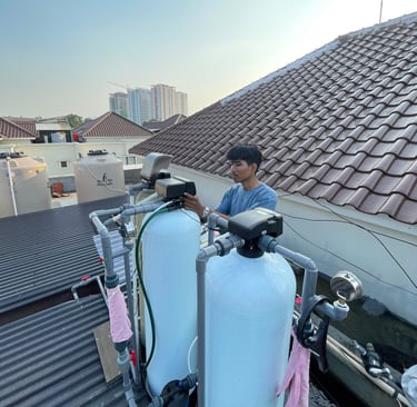 pemasangan filter air