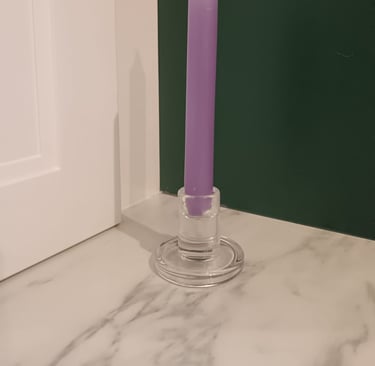 bougeoir transparent