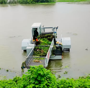 Water Hyacinth Removal Machine