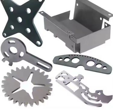 a variety of CNC Laser cut plates