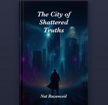 a book cover of the city of shattered truth