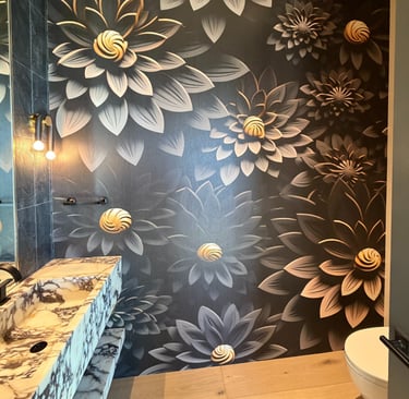 Wallpaper installation project in Tempe, AZ