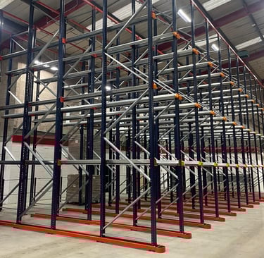Drive-in racking for maximised storage