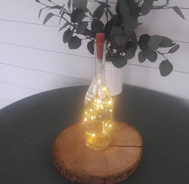 bouteille lumineuse