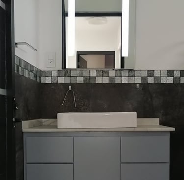 Muebles para lavamanos y almacenamiento