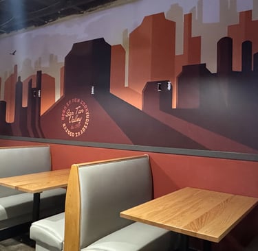 Wallpaper installation project in Tempe, AZ