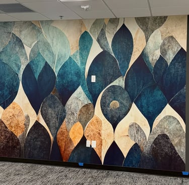 Wallpaper installation project in Phoenix, AZ