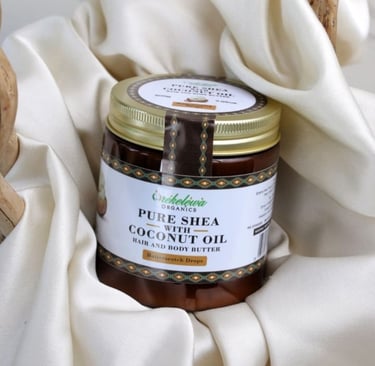 Sheabutter cream with coconut oil for dry skin