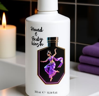 a bottle of hand sanitizing lotion on a counter top