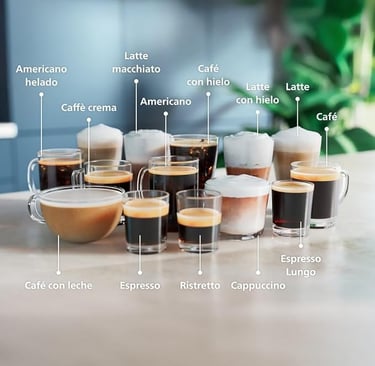 tipos de café de la philips serie 5500