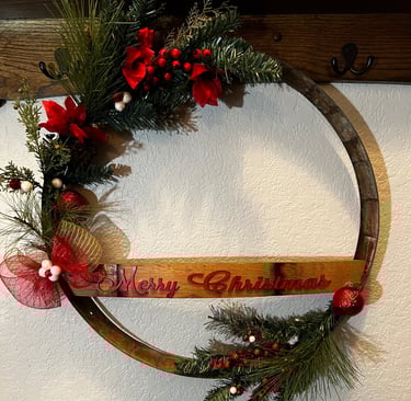 Merry Christmas wreath