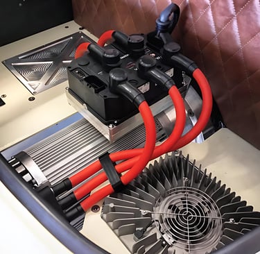 Motor and controller in EV