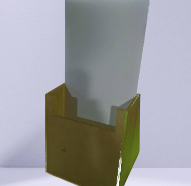 Acrylic Leaflet Holder with Paper Insert