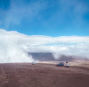 Startin point of Cotopaxi summit with Secret Garden Hotel in Ecuador