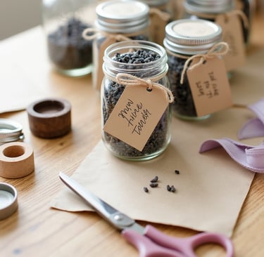 Petits pots personnalisés fait main pour invités idéal mariage
