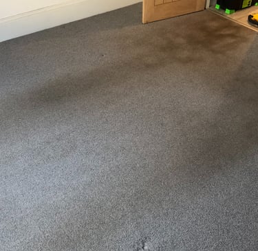 Carpeted room flooring in Worthing Sussex, professional floor preparation and fitting