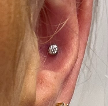 Licensed studio offering conch piercings in Montrose & Stonehaven