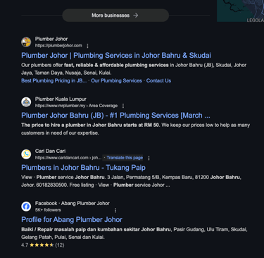 strategi pemasaran plumber