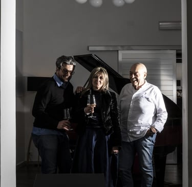 I creatori e fondatori del Ristorante LUV, Fiumaretta con Mauro Ricciardi