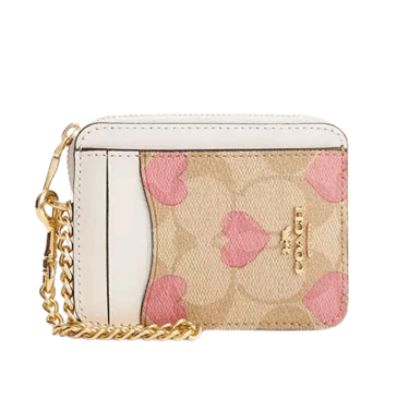 yellow app dhgate coach wallet with chain and card pockets
