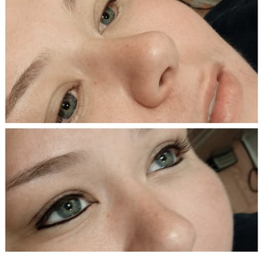 Classic black eyeliner tattoo design