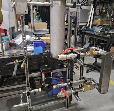 heat exchanger, stainless steel pipe welding, montage