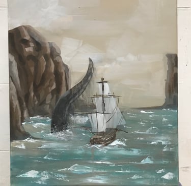 Retrato figurativo al óleo sobre lienzo, con pinceladas sueltas y expresivas que capturan emociones 