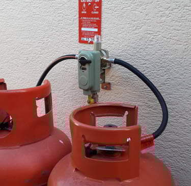 LPG bottle gas engineer Chulmleigh in North Devon