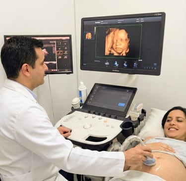 Ecografía obstétrica 4D económica en los olivos