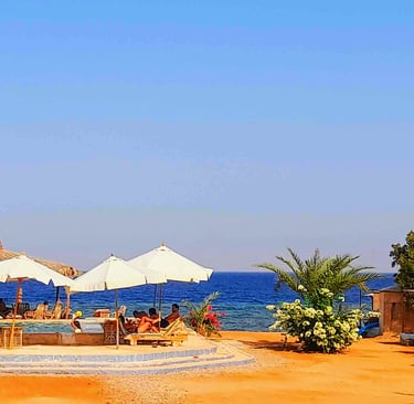 On the beach holidays in Egypt