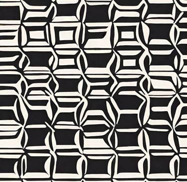 a black and white pattern of a geometric pattern