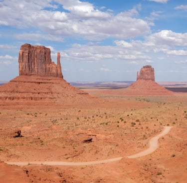 monument valley lever de soleil van usa