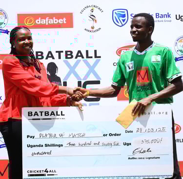 Man of the Match for BATBALL MAXX Semi Finals game