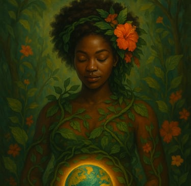 a woman holding a globe in her hands