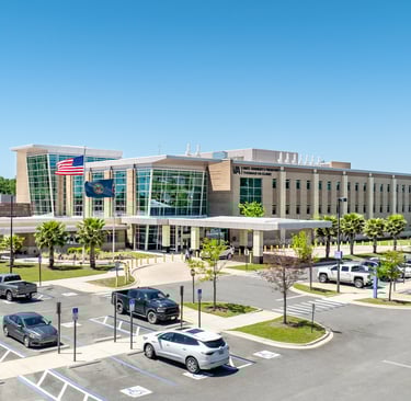 Drone image of VA hospital in Tallahassee